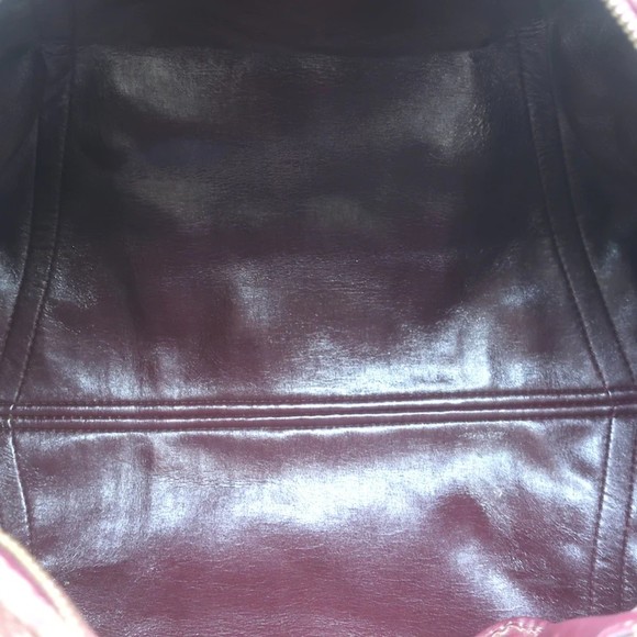 Vintage Christian Dior Trotter Boston Bag Burgundy Diorissimo Canvas - Picture 10 of 11